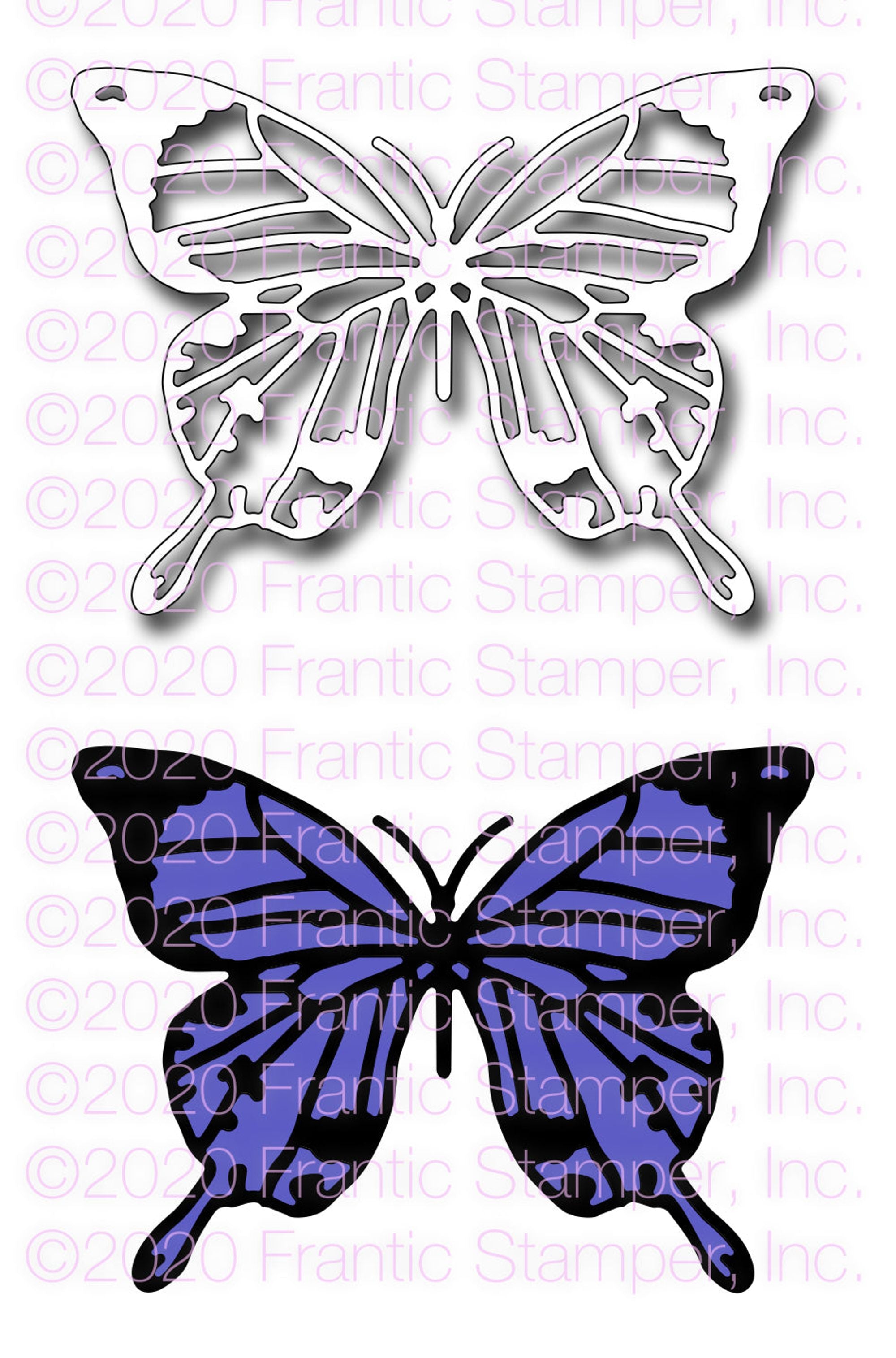Frantic Stamper Precision Die - Swallowtail Butterfly