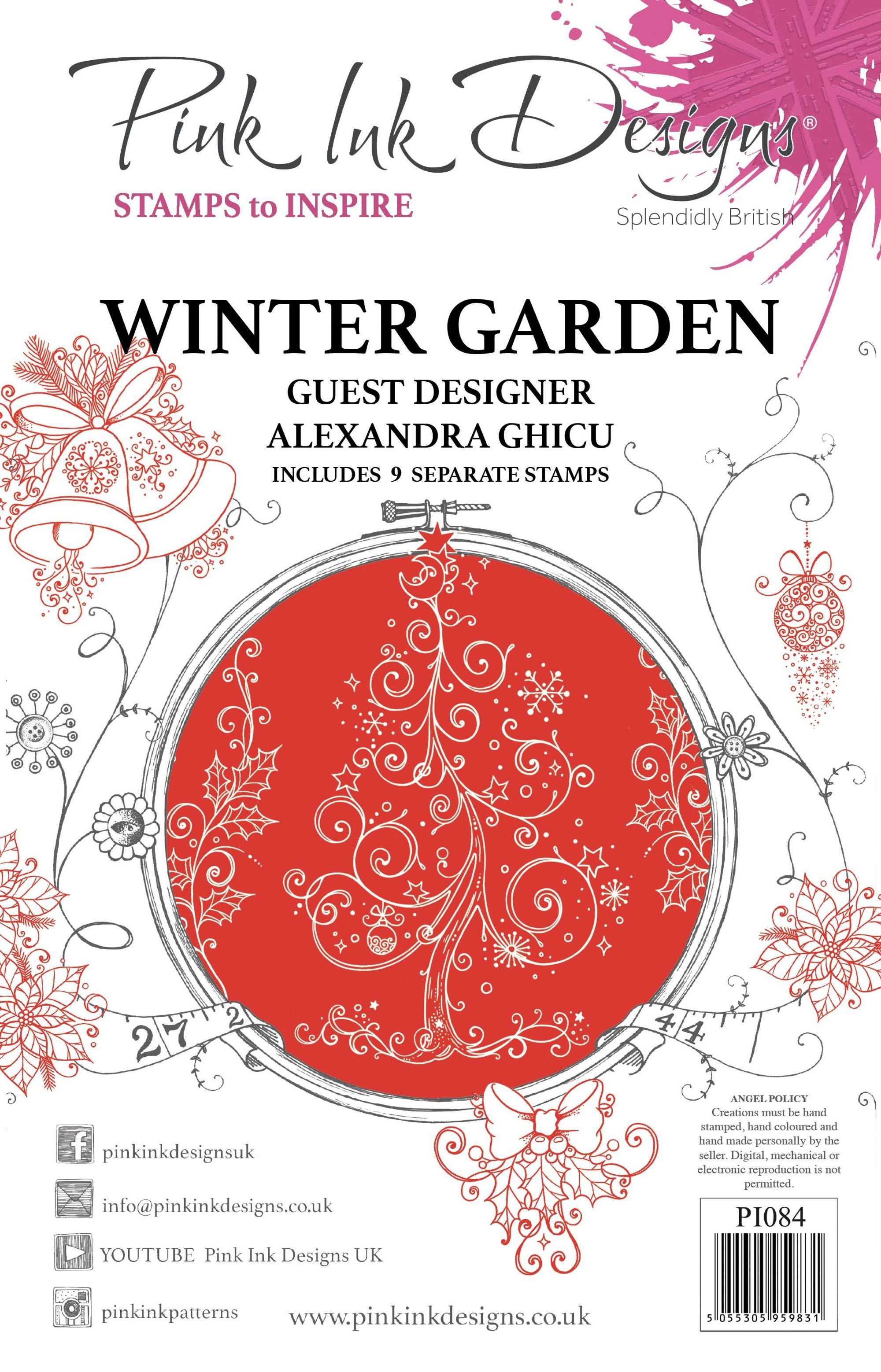 Winter Garden  A5 Clear Stamp Set