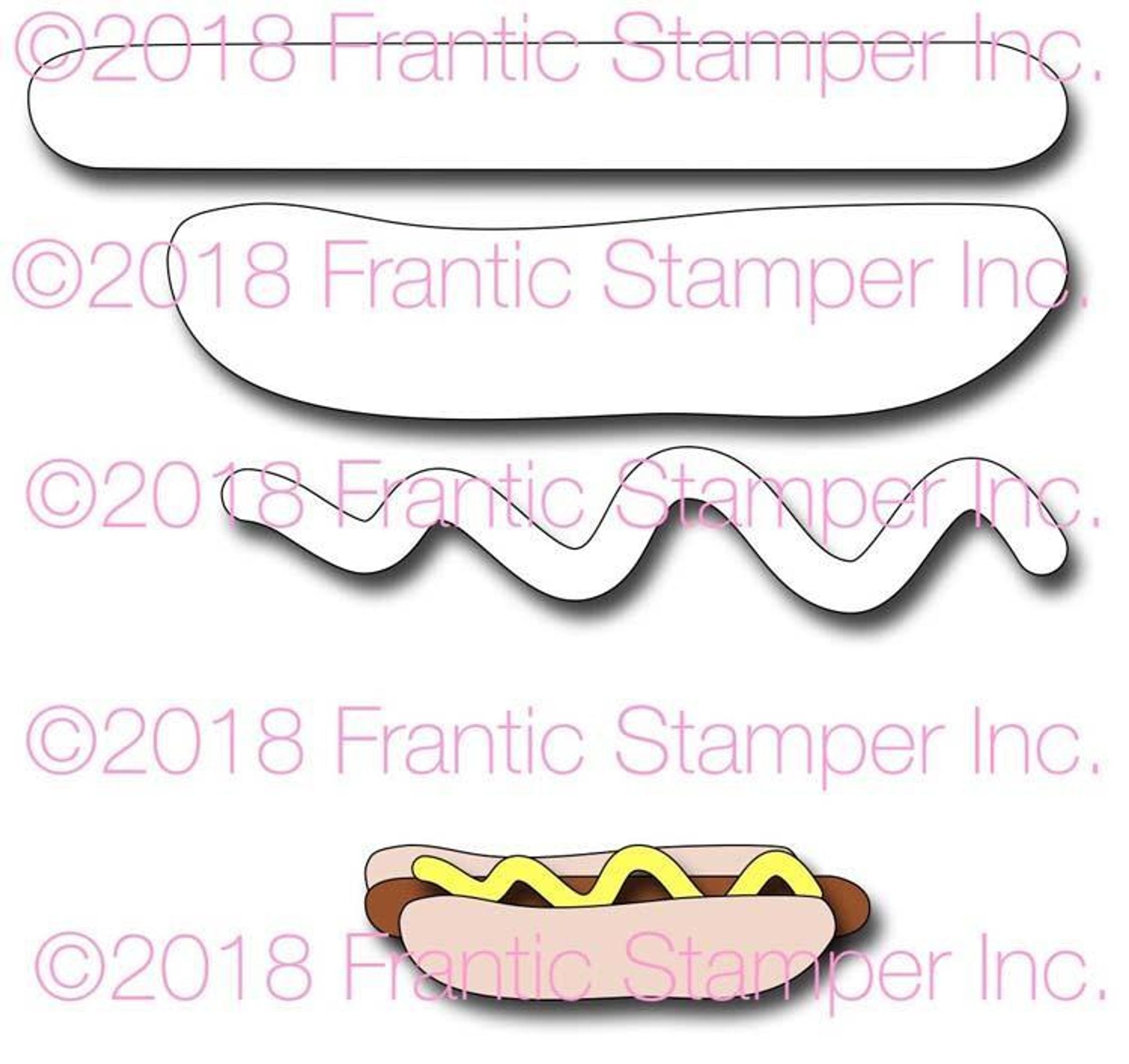 Frantic Stamper Precision Die - Hot Dog