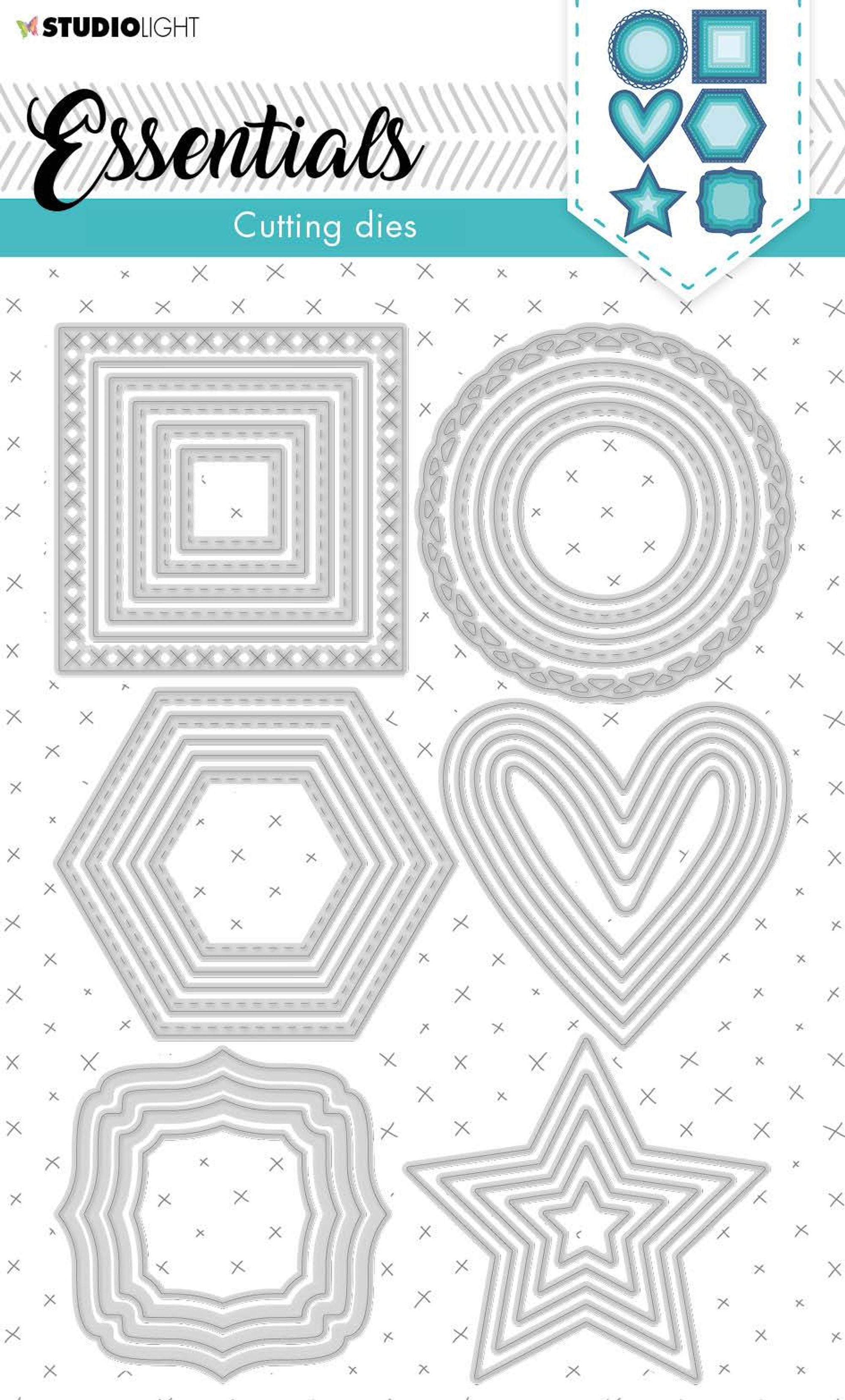 SL Cutting Die Shapes Nested Small Essentials 140x200x1mm 1 pc nr.84