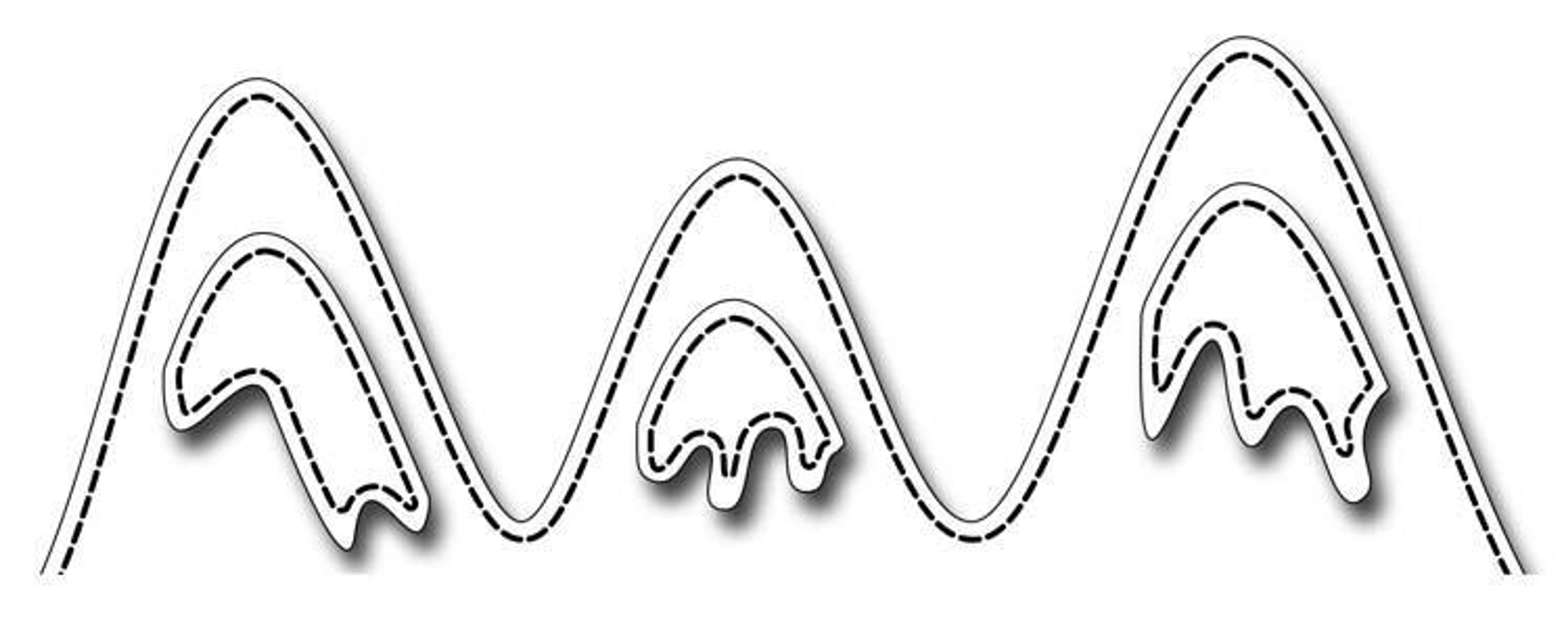 Frantic Stamper Precision Die - Snow-capped Mountains