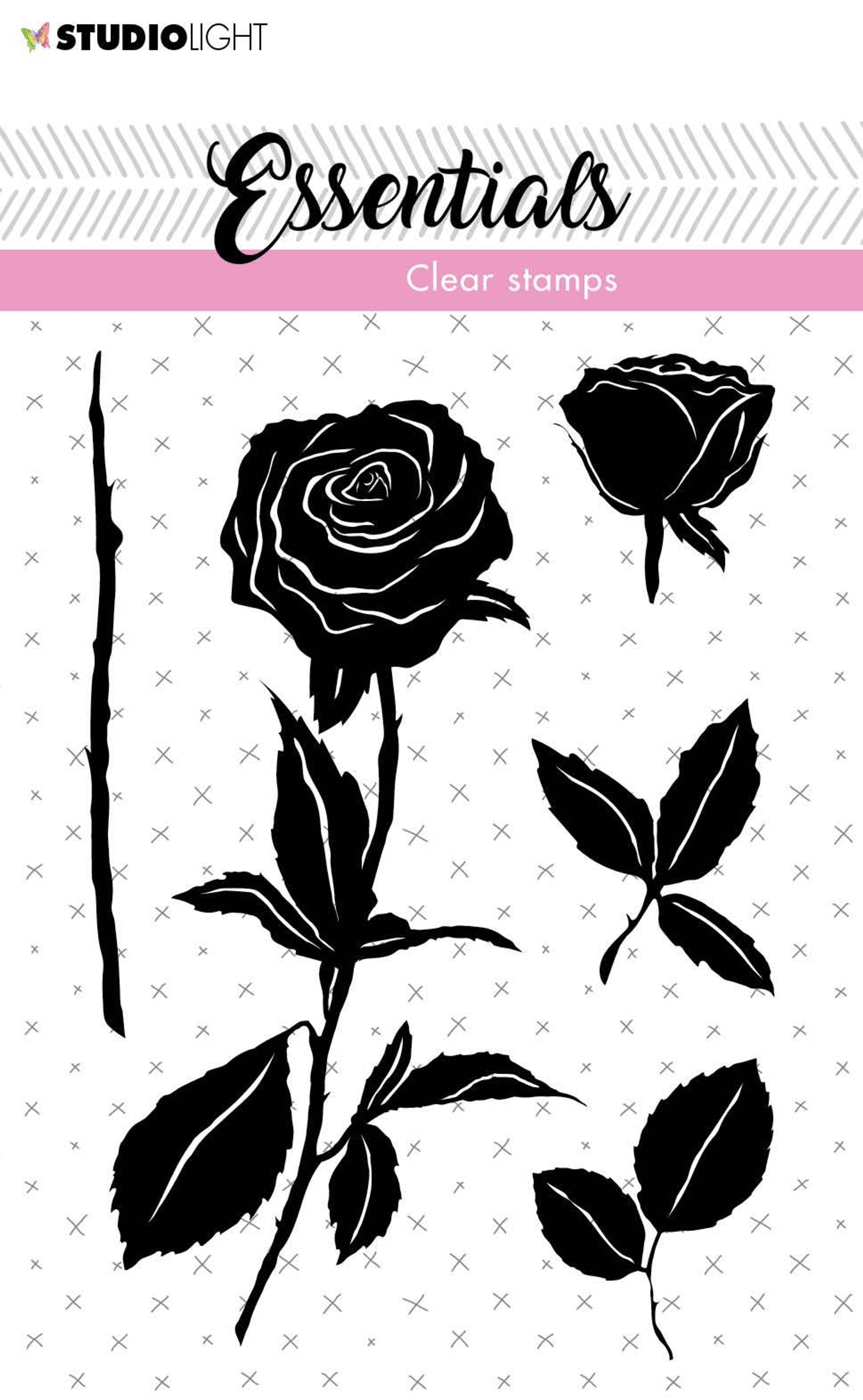 SL Clear Stamp Roses Essentials 73x102,5mm nr.28