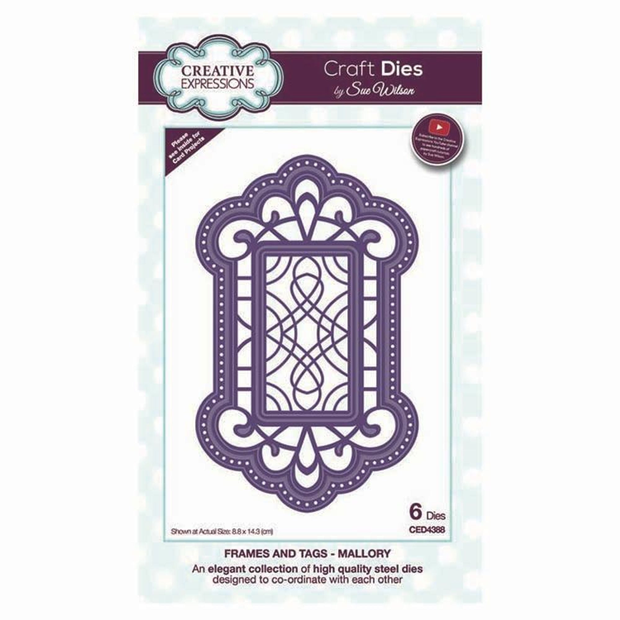 Dies by Sue Wilson Frames and Tags Collection Mallory