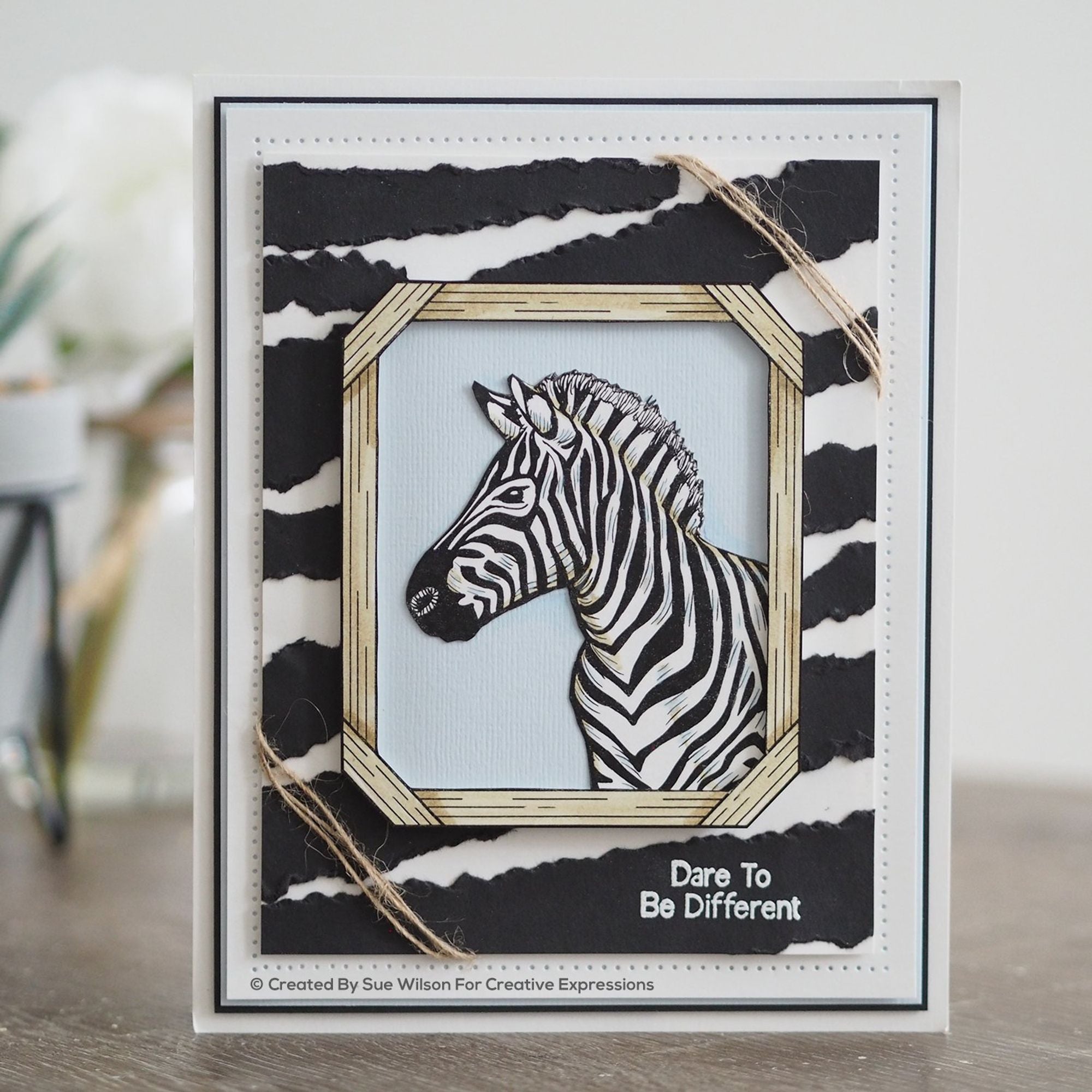 Sue Wilson Safari Collection Zebra Craft Die