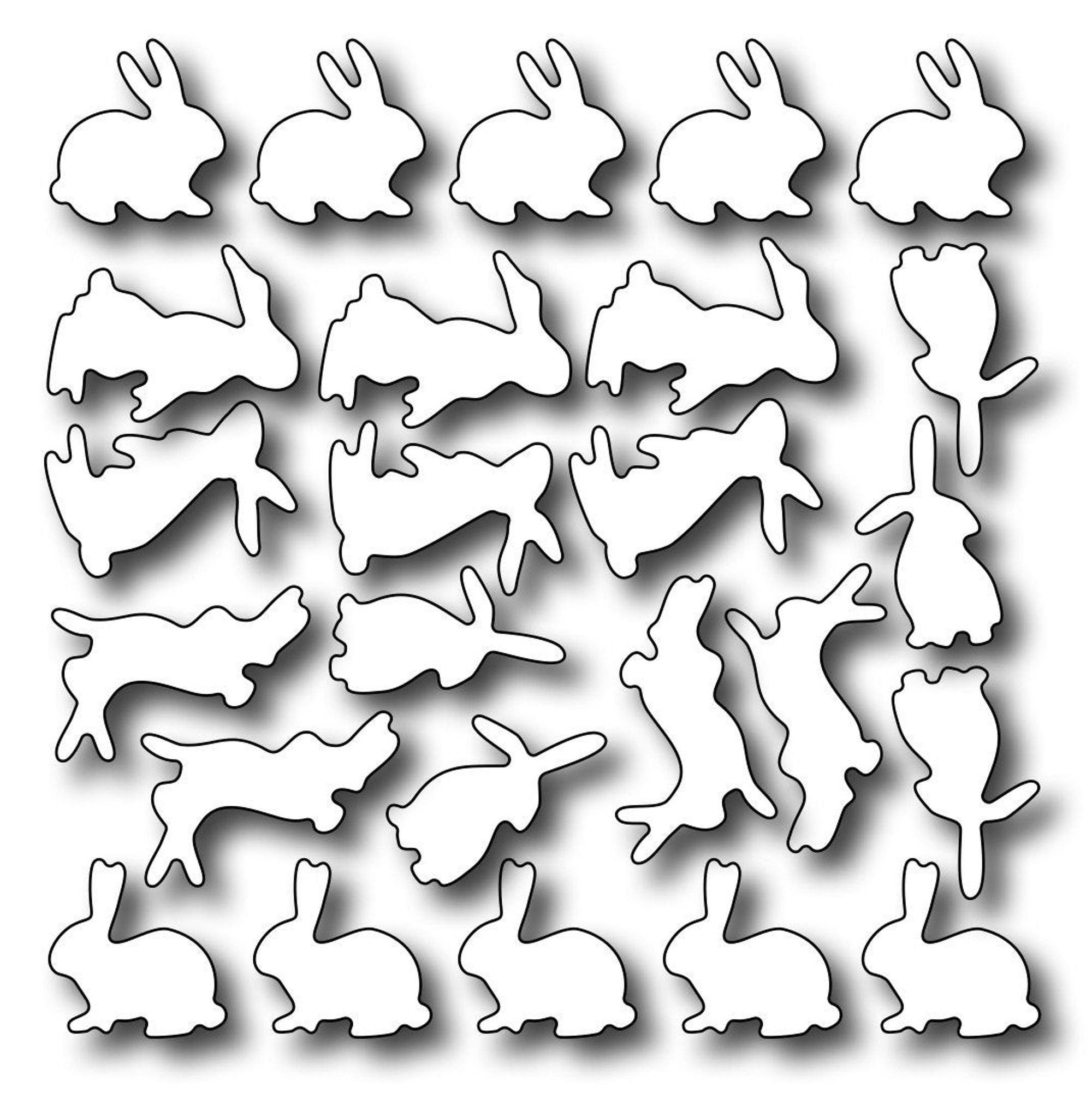 Frantic Stamper Precision Die - Bunnies Confetti