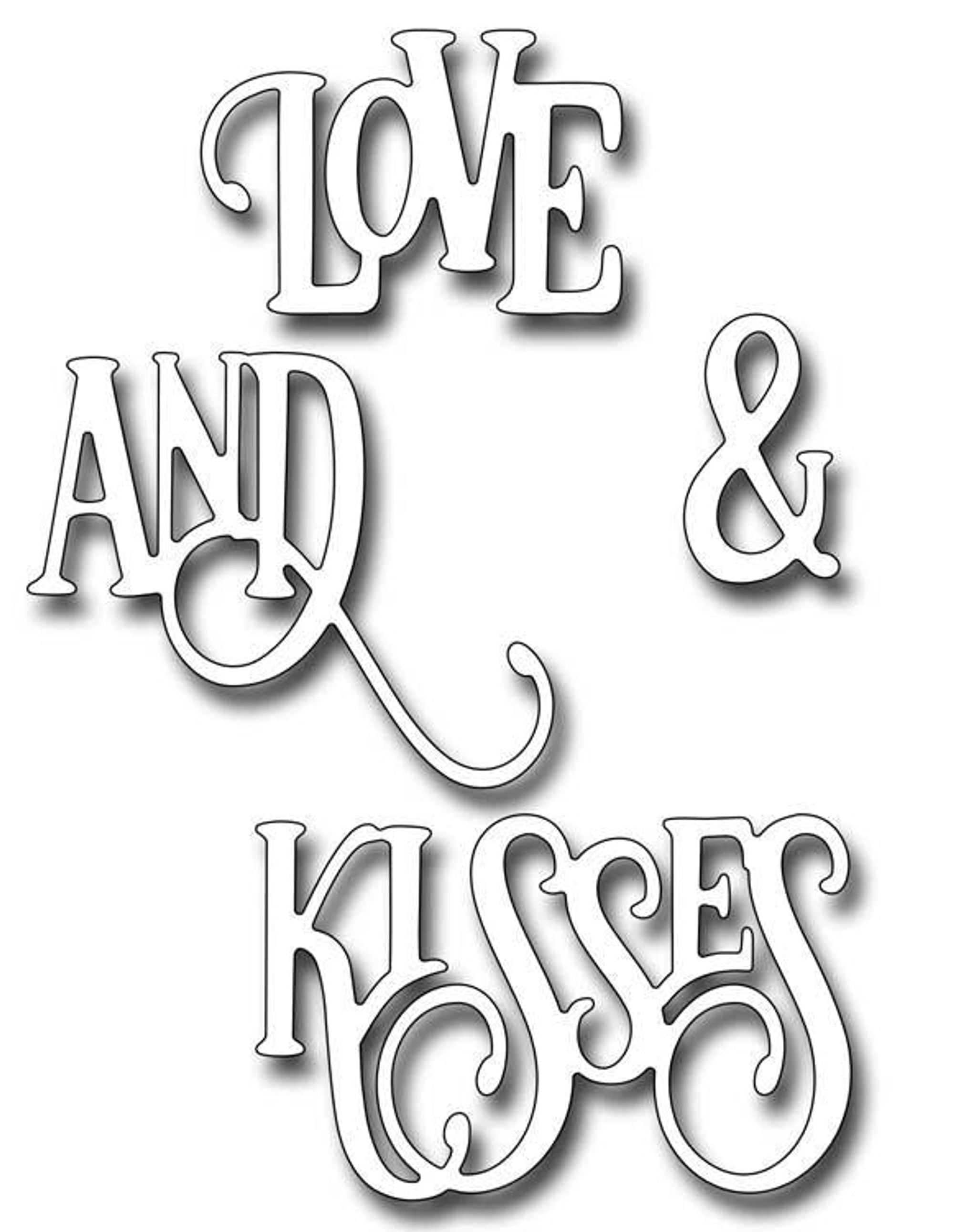 Frantic Stamper Precision Die - Love And Kisses