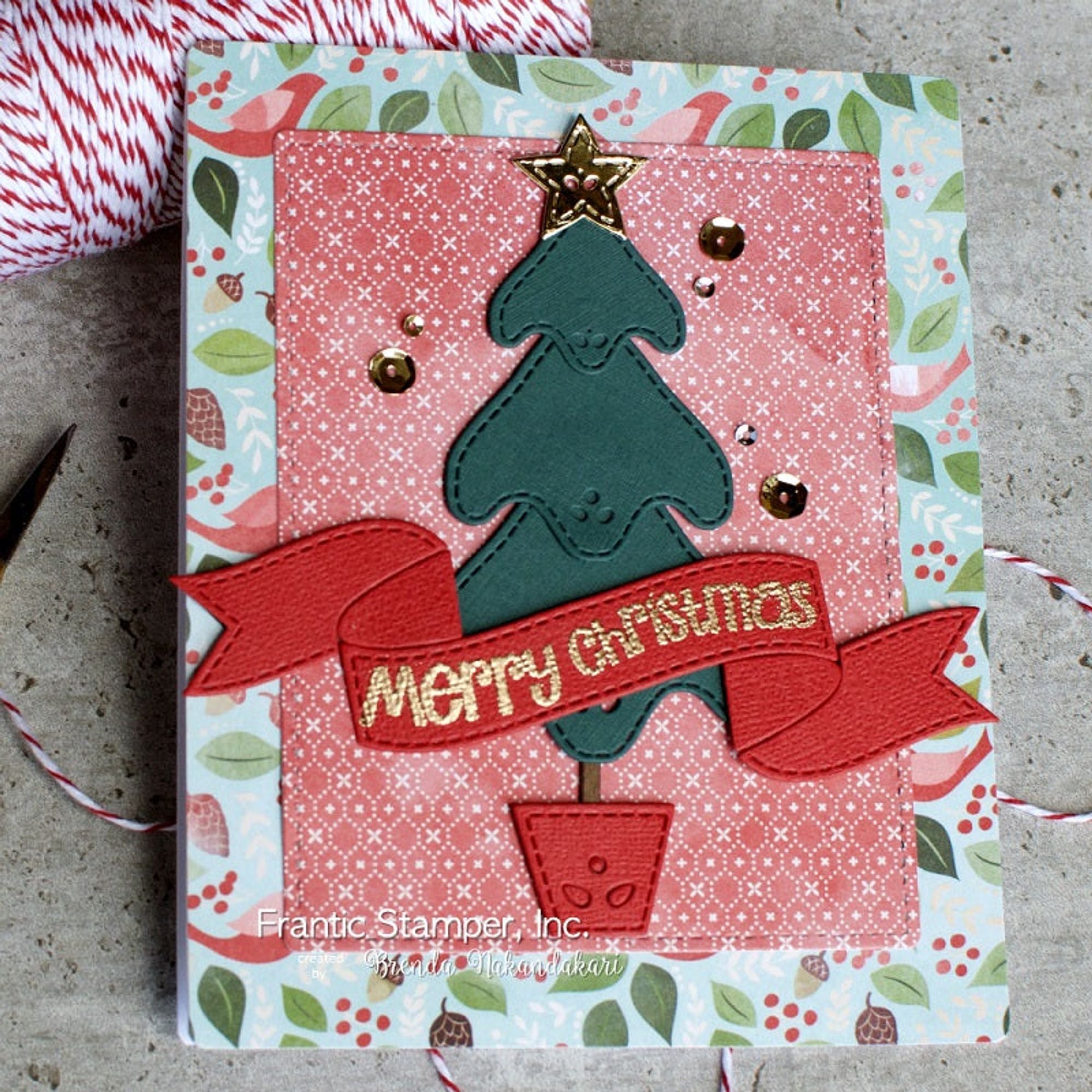 Frantic Stamper Precision Die - Country Christmas Tree