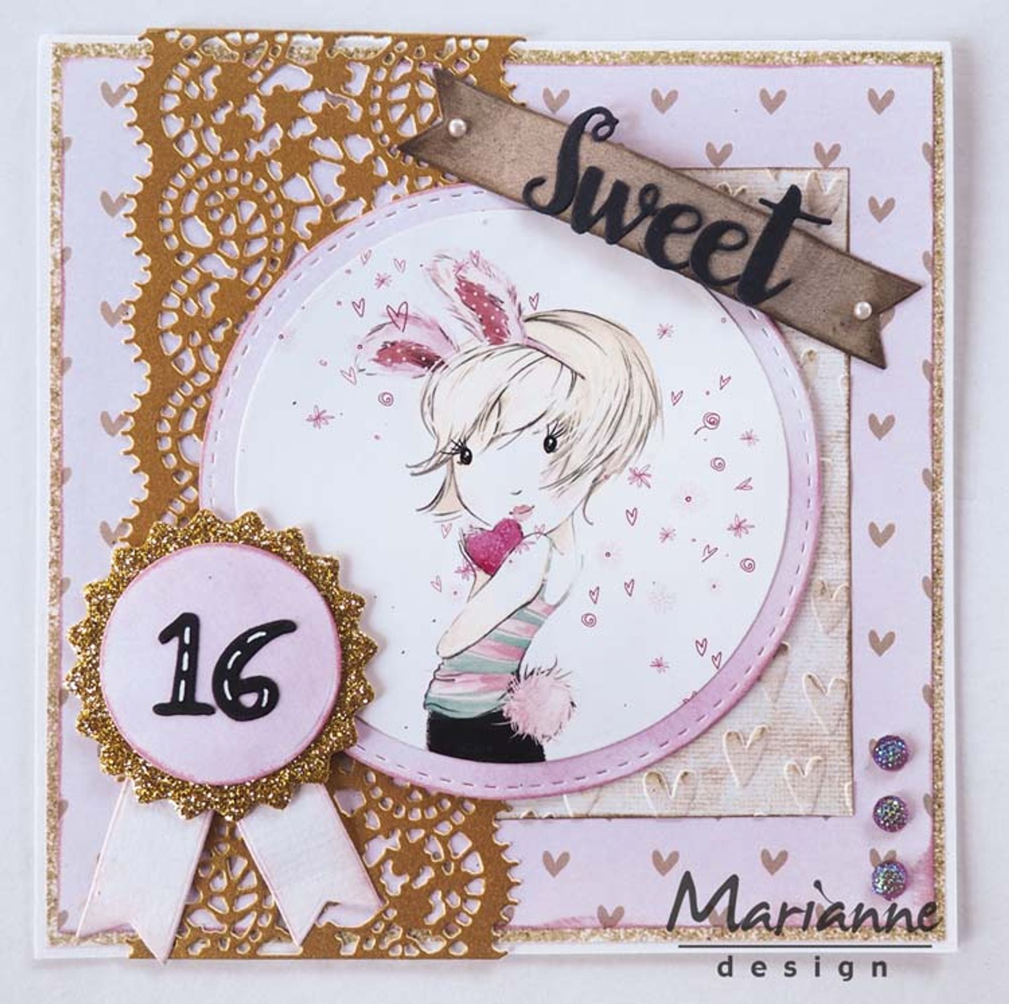 Marianne Design Collectables Rosettes & Labels