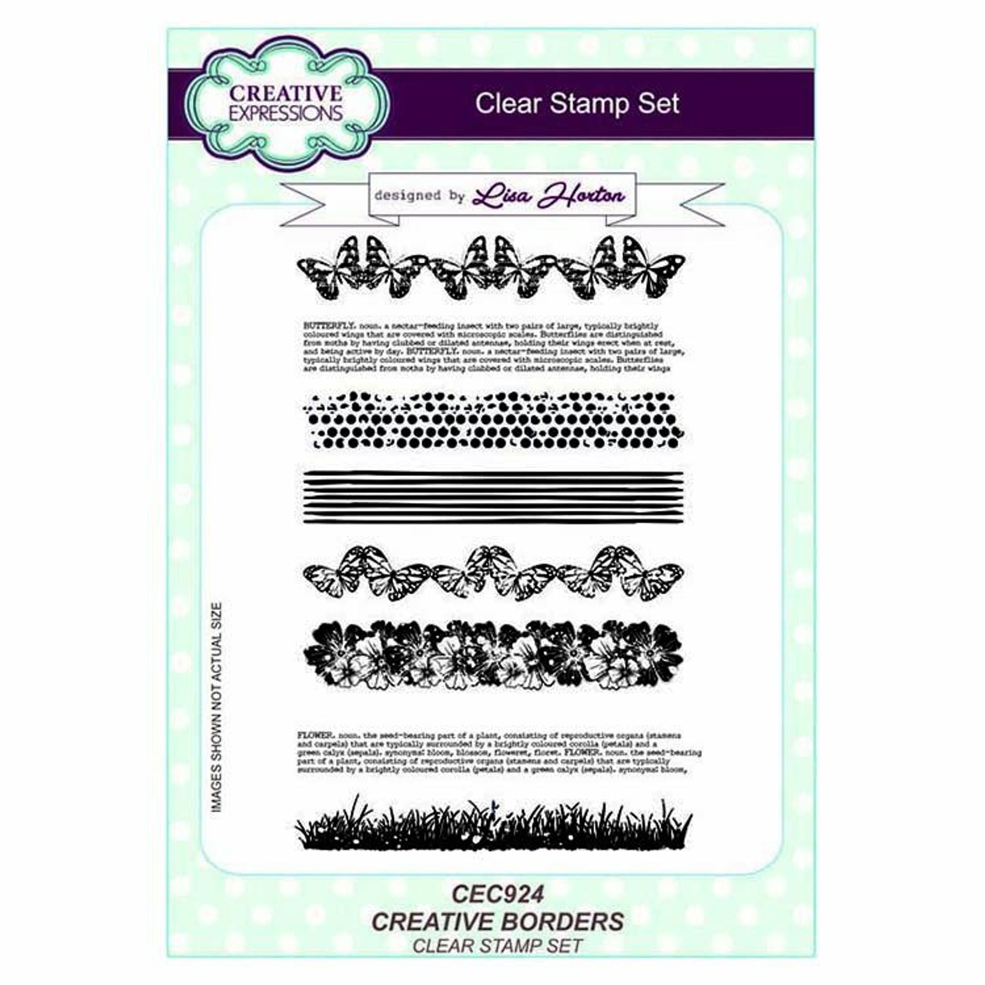 Creative Expressions Creative Borders A5 Clear Stamp Set
