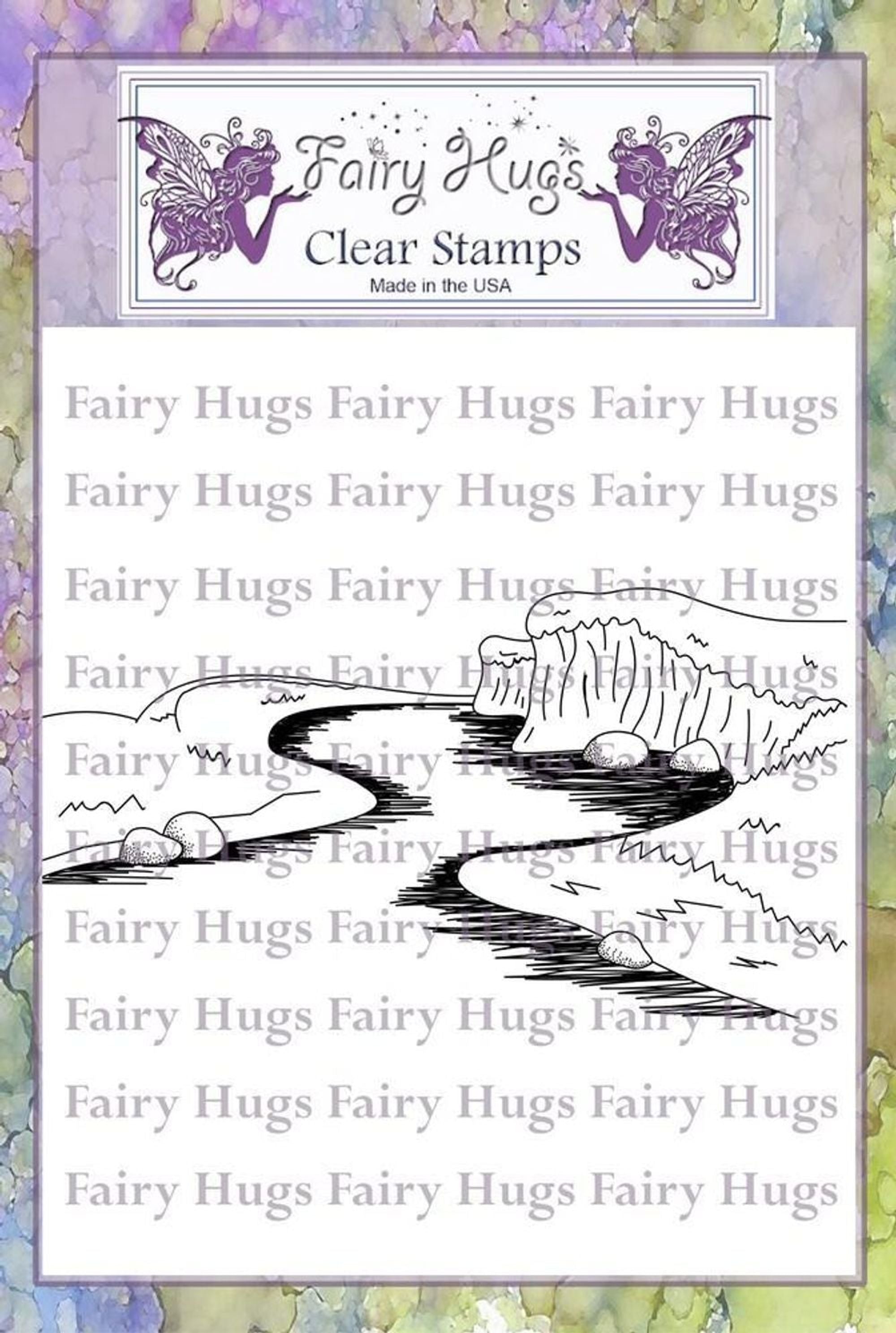 Fairy Hugs Stamps - Stream Scene