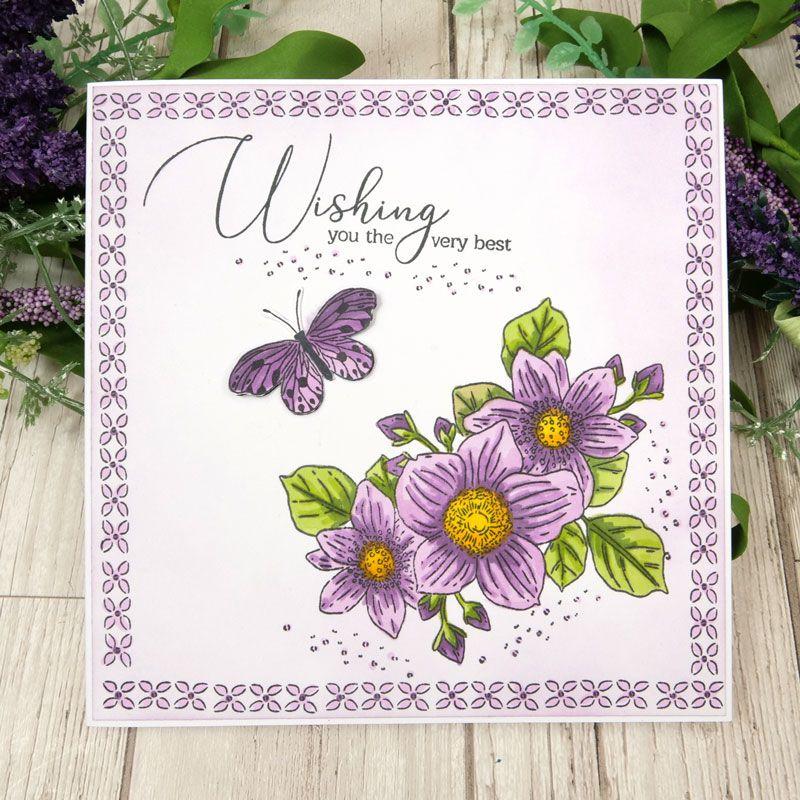 For the Love of Stamps - Floral Favourites Snippables - Dog Rose