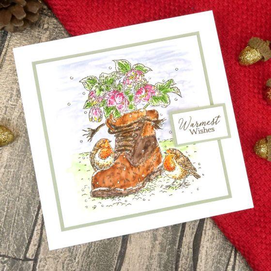 For The Love Of Stamps - Robin's Beautiful Bouquet A6 Stamp Set