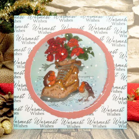 For The Love Of Stamps - Robin's Beautiful Bouquet A6 Stamp Set