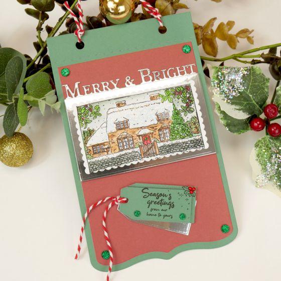 For The Love Of Stamps - Snowy Cottage A6 Stamp Set