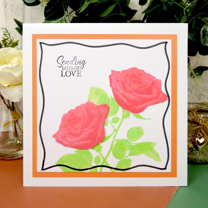 For The Love Of Stamps - Layering Rose