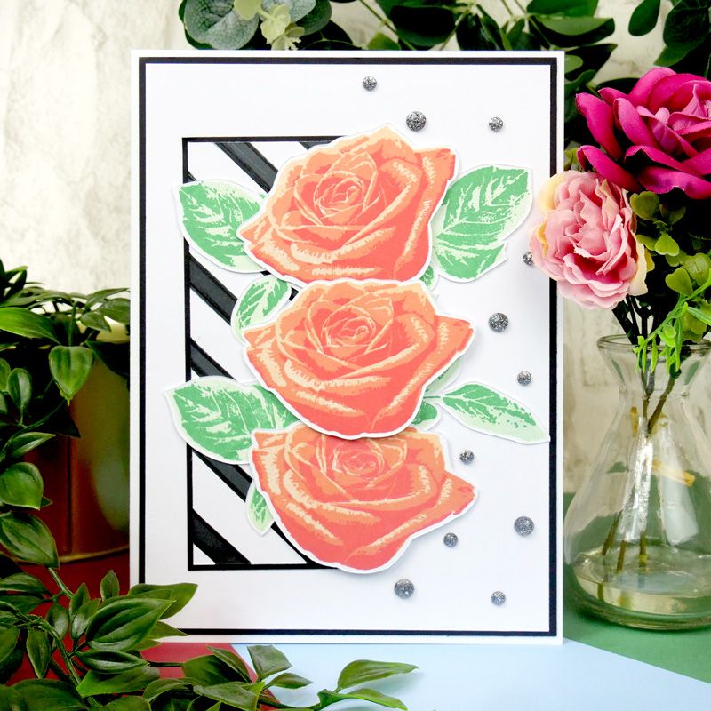 For The Love Of Stamps - Layering Rose