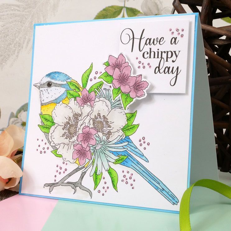For The Love Of Stamps - Blossoming Birdie