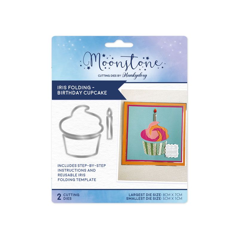 Moonstone Dies - Iris Folding - Birthday Cupcake