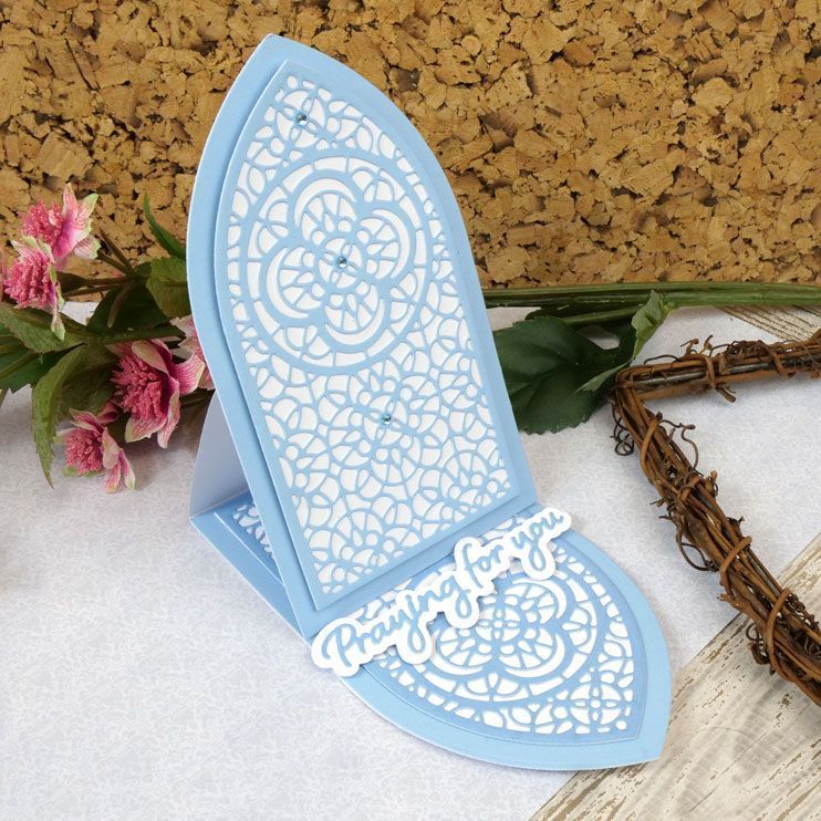 Moonstone Dies - Straight Edge Nesting Dies - Church Window