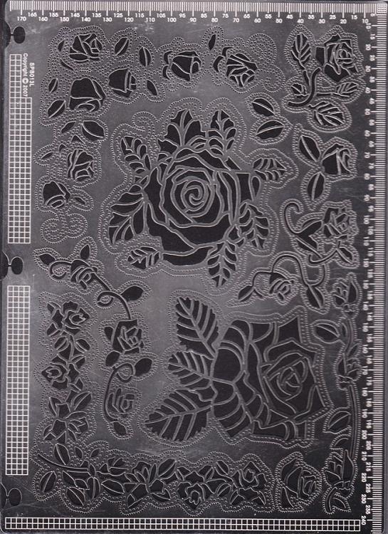 Ecstasy Crafts Exclusive Templates Large -Roses