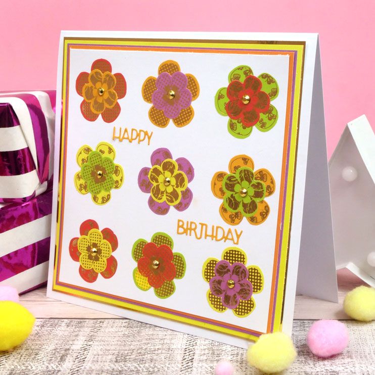 Bold & Bright Stickables Foiled & Die-Cut Flower Elements