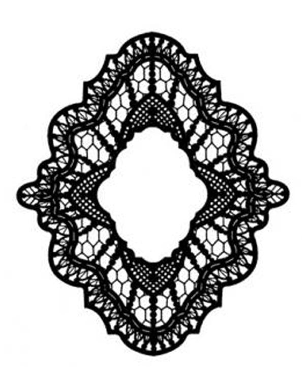 Foam Mounted Cling Stamps - Delicate Lace