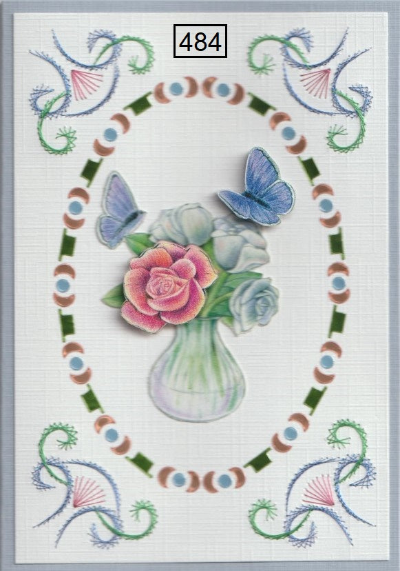 Laura's Design Digital Embroidery Pattern - Oval Frame & Corner Flourish