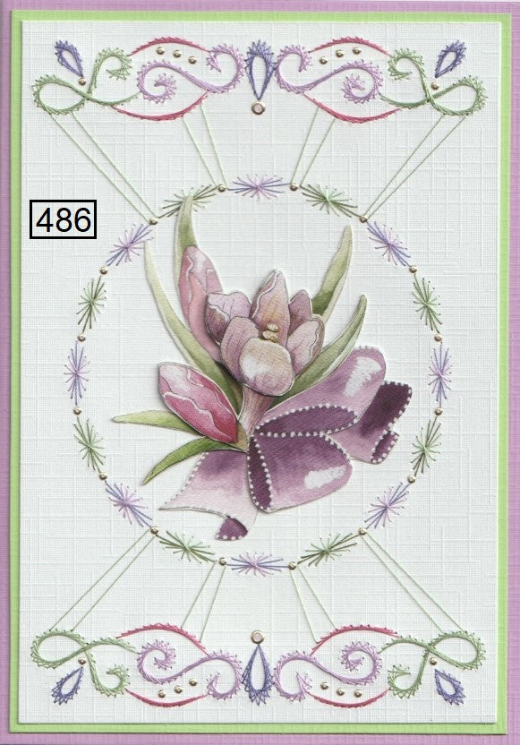 Laura's Design Digital Embroidery Pattern - Flourish & Circle Frame