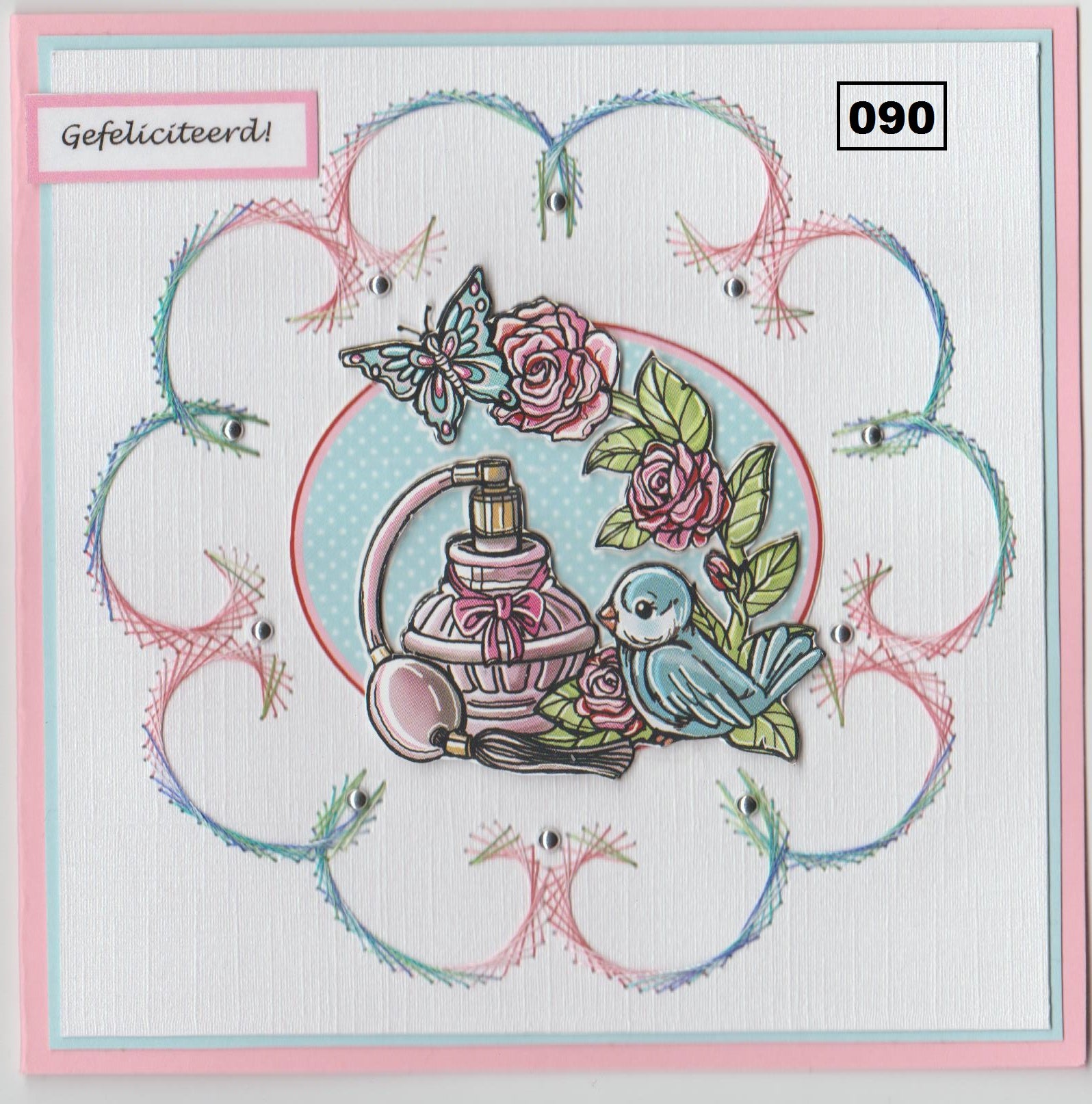Laura's Design Digital Embroidery Pattern - Flourish Wreath 2